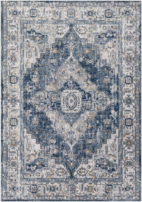 Dalila Vintage Oriental Boho Charcoal Rug - Image 1