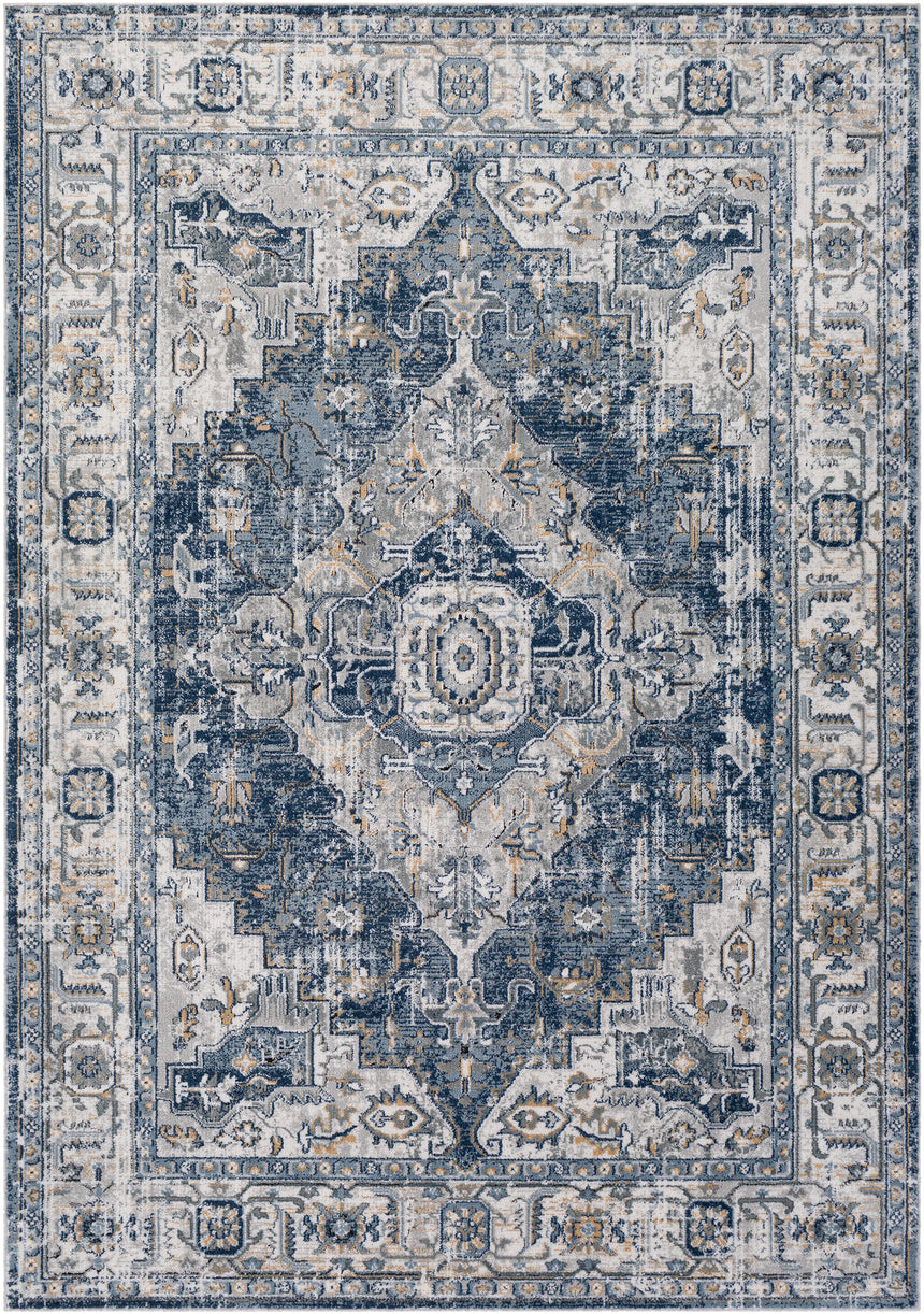 Dalila Vintage Oriental Boho Charcoal Rug - Image 1