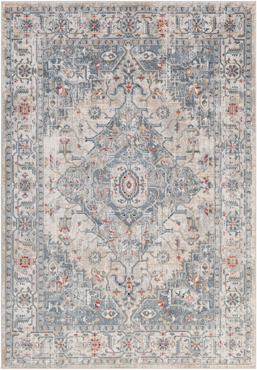 Dalila Vintage Oriental Boho Medium Grey Rug - Image 1