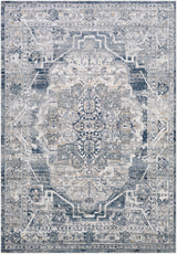 Isabella Vintage Oriental Boho Medium Grey Rug