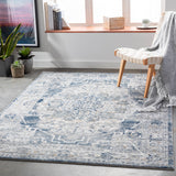 Isabella Vintage Oriental Boho Medium Grey Rug