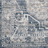 Isabella Vintage Oriental Boho Medium Grey Rug