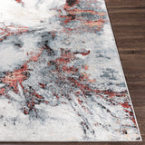 Emma Abstract Modern Marble Medium Grey Rug - Image 5