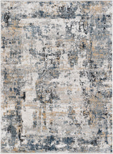 Lena Abstract Modern Marble Medium Grey Rug