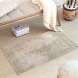 Boka Machine Washable Traditionnal Boho Camel Rug