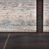 Alora Machine Oriental Modern Boho Burnt Orange Rug