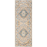 Marion Machine Washable Oriental Boho Oatmeal/Rust Rug