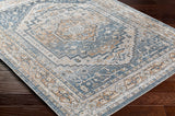Jennifer Machine Washable Oriental Boho Navy Blue Rug