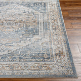 Jennifer Machine Washable Oriental Boho Navy Blue Rug