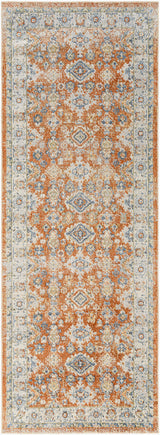 Avni Machine Washable Oriental Boho Burnt Orange Rug