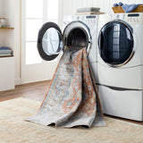 Avni Machine Washable Oriental Boho Burnt Orange Rug