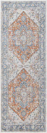 River Machine Washable Oriental Boho Burnt Orange Rug