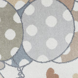 Ballon Buddy Kids Machine Washable Multicolour/Beige Bedroom Rug