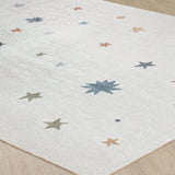 Stella Kids Machine Washable Multicolour/Beige Bedroom Rug