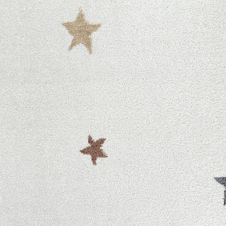 Stella Kids Machine Washable Multicolour/Beige Bedroom Rug - Image 8