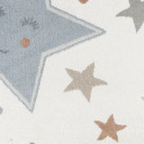 Supermama Kids Machine Washable Multicolour/Blue Bedroom Rug