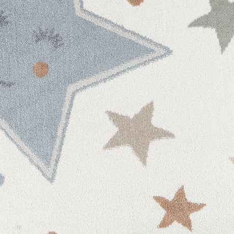 Supermama Kids Machine Washable Multicolour/Blue Bedroom Rug - Image 8