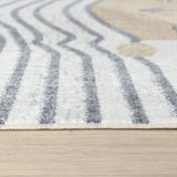 Catnap Kids Machine Washable Brown/Beige Bedroom Rug