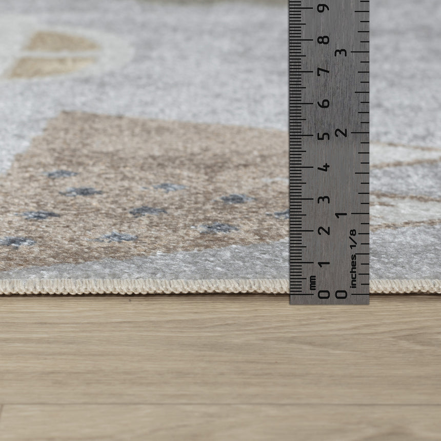 Vroomville Kids Machine Washable Blue/Grey Bedroom Rug - Image 7