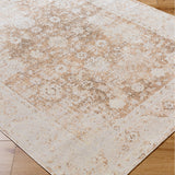 Anseline Machine Washable Oriental Boho Rust Rug