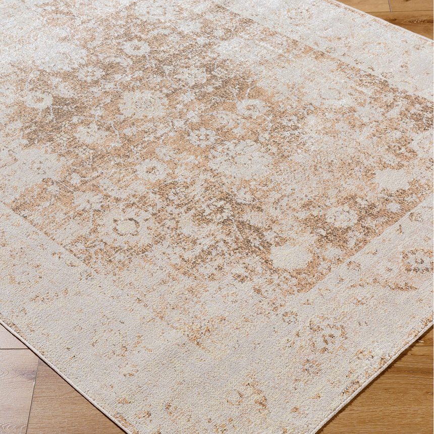 Anseline Machine Washable Oriental Boho Rust Rug