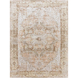 Vivian Machine Washable Oriental Boho Clay/Dark Brown Rug