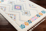 Lilo Shaggy Modern Boho Plush Pile Ivory Rug