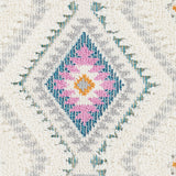 Lilo Shaggy Modern Boho Plush Pile Ivory Rug