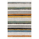 Luciana Shaggy Modern Boho Plush Pile Cream Rug