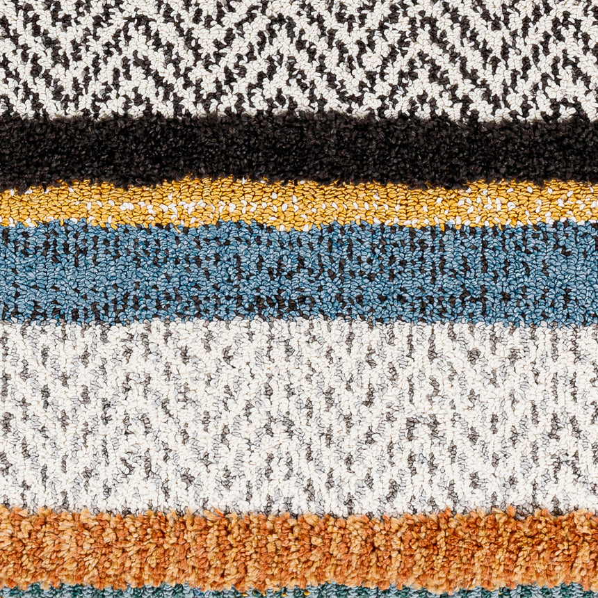 Luciana Shaggy Modern Boho Plush Pile Cream Rug