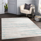 Maeva Scandi Modern Teal Rug