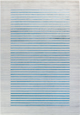 Kaysa Scandi Modern Dark Blue Striped Rug