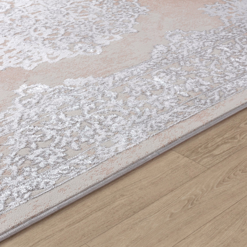 Defne Vintage Oriental Boho Beige/White Rug