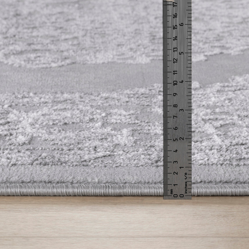 Defne Vintage Oriental Boho White/Grey Rug - Image 7