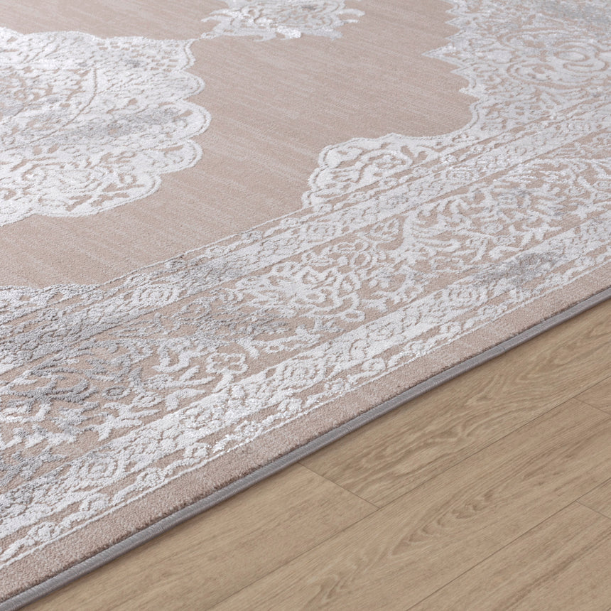 Azra Vintage Oriental Boho Beige/White Rug