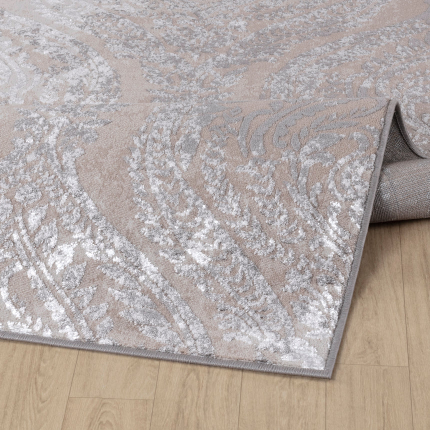 Ingrid Vintage Oriental Boho White/Grey Rug