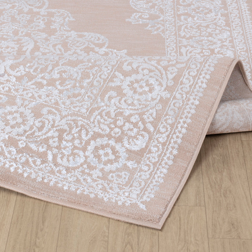 Elin Vintage Oriental Boho Beige/White Rug