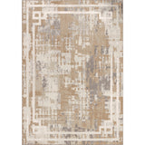 Martina Abstract Modern Marble Beige/White Rug