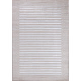 Kaysa Scandi Modern Beige/White Striped Rug