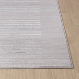 Kaysa Scandi Modern Beige/White Striped Rug