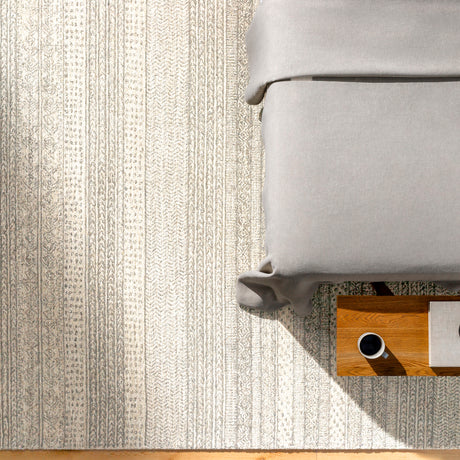 Vaniya Hand-Tufted Global Wool Grey Rug - Image 7