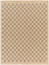 Tori In- & Outdoor Cottage Jute-Look Light Brown/Black Checkered Rug