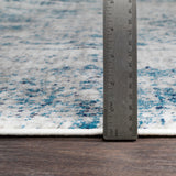 Neelam Vintage Oriental Boho Sky Blue/Light Grey/White/Navy Rug