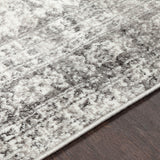 Neelam Vintage Oriental Boho Light Grey/White/Charcoal Rug