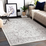 Sanvi Vintage Oriental Boho Light Grey Rug