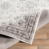 Urmi Vintage Oriental Boho Light Grey Rug