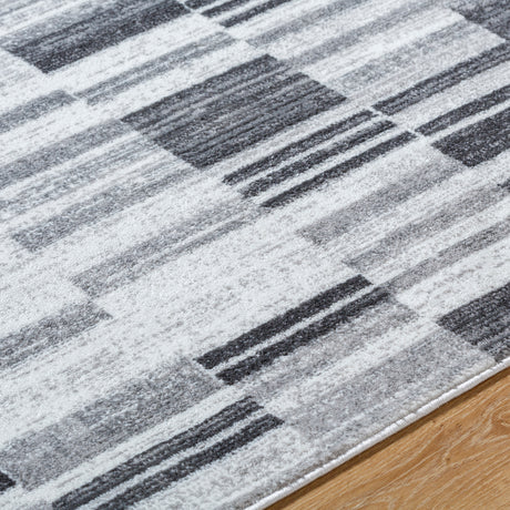 Vanya Scandi Modern Black Rug - Image 3