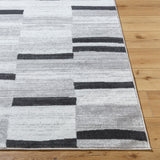 Aisha Scandi Modern Black Rug