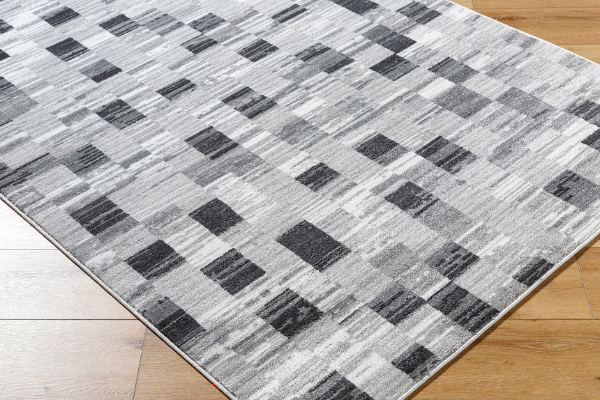 Alia Scandi Modern Black Rug