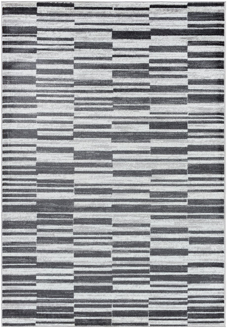 Vartika Scandi Modern Black Rug - Image 1